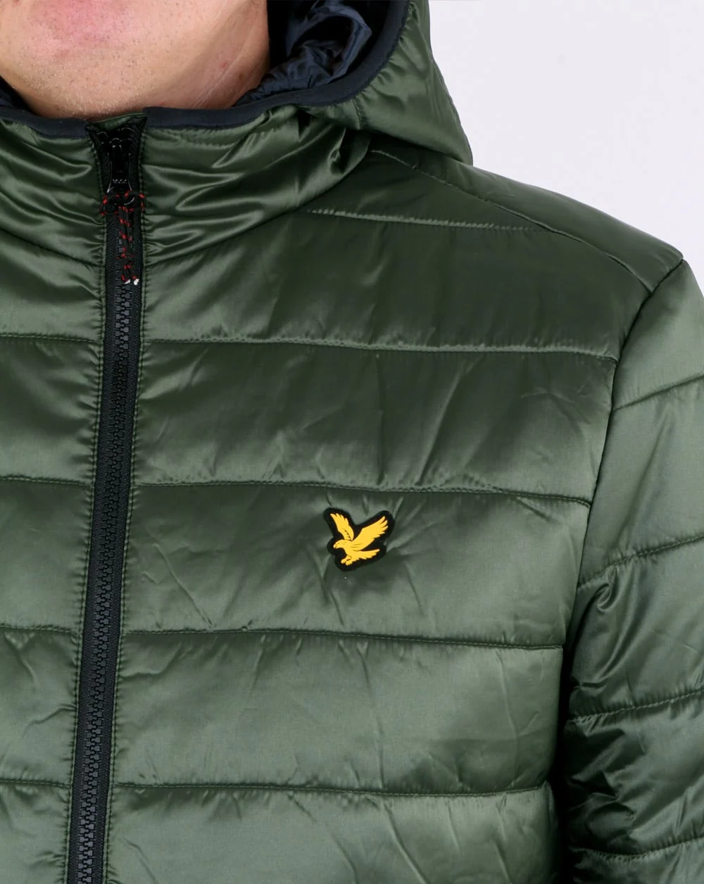 Lyle And Scott Cooke Insulated Foil Jacket Olive - Image 2