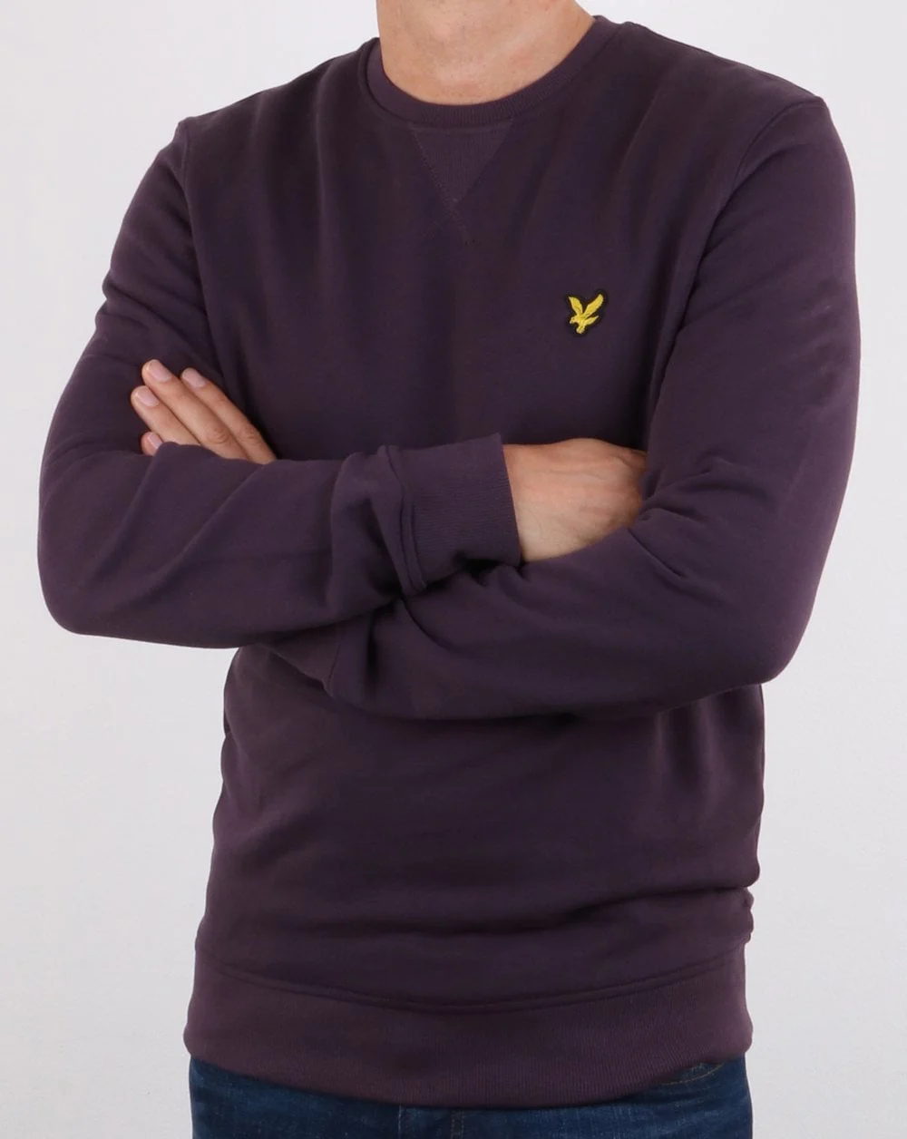 Lyle And Scott Crew Neck Sweatshirt Deep Plum