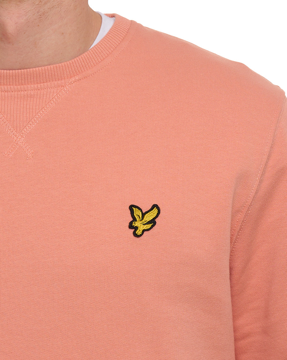 Lyle & Scott Crew Neck Sweatshirt Terracotta - Image 3