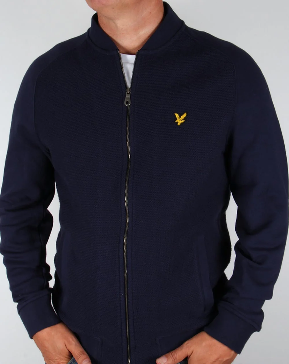 Lyle And Scott Double Faced Bomber Navy