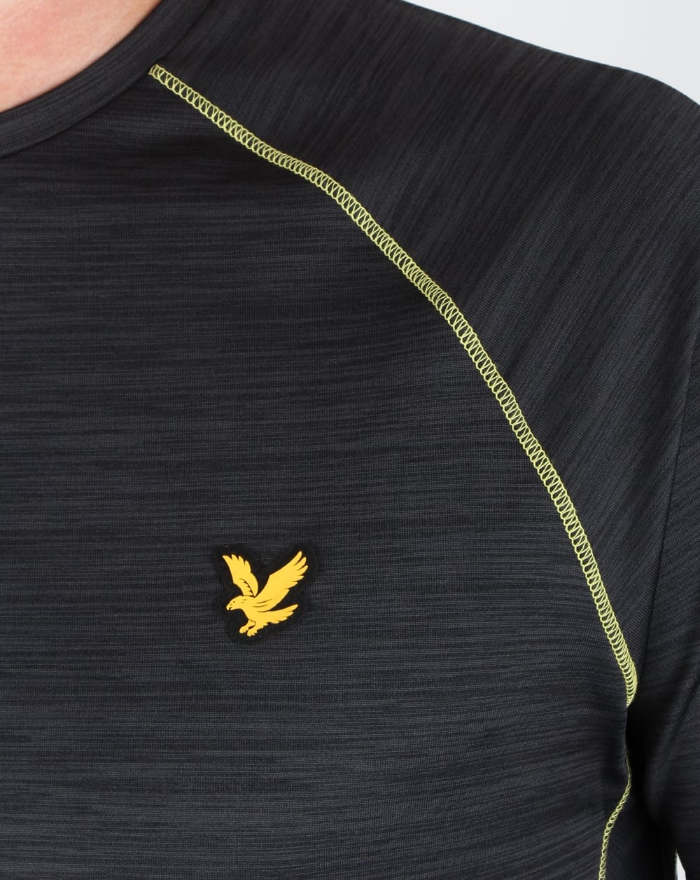 Lyle And Scott Fitness Training T Shirt True Black - Image 2