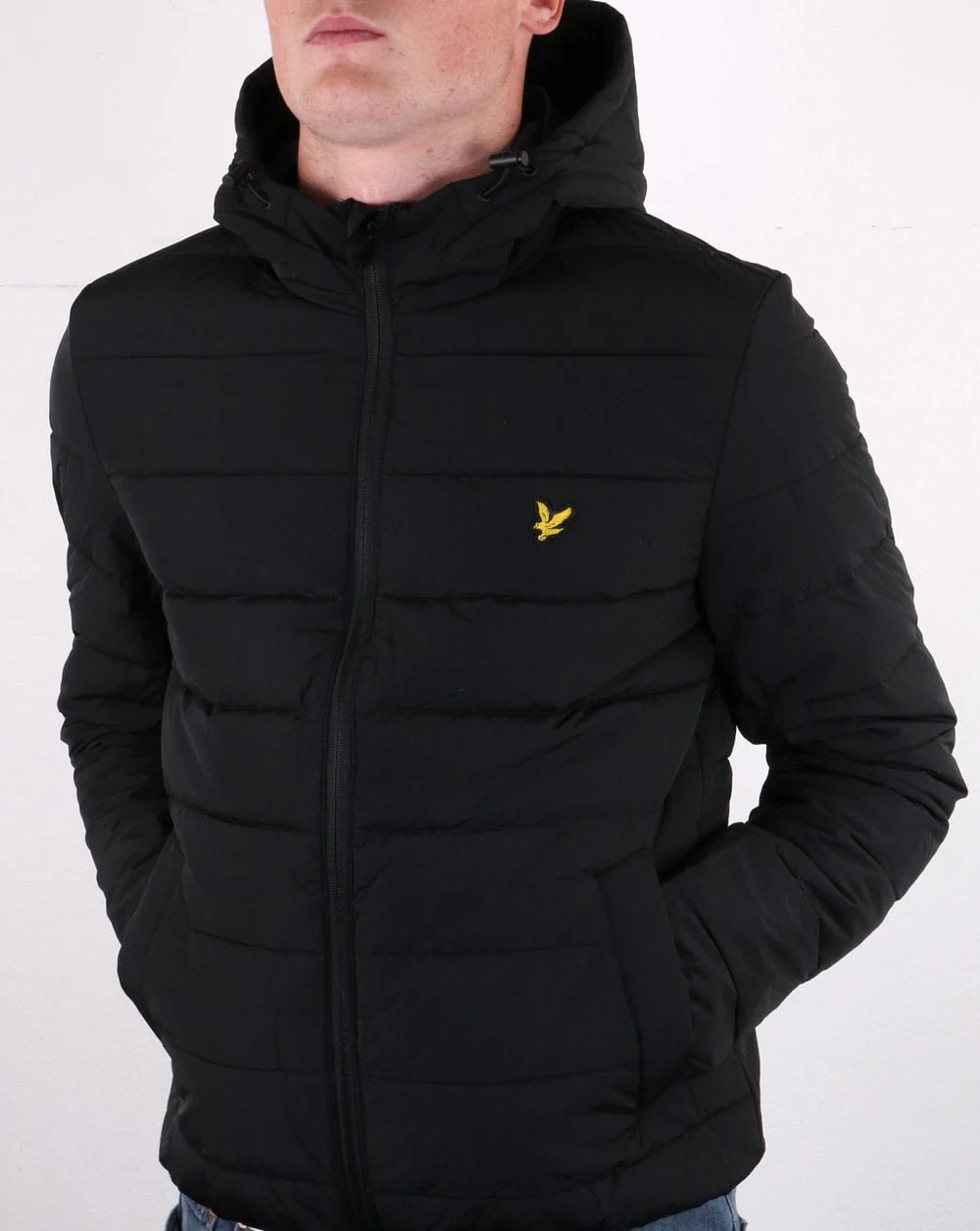 Lyle And Scott Lightweight Puffer Jacket Black - Image 2