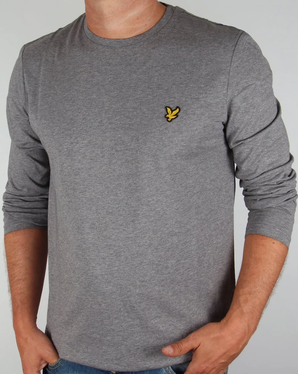 Lyle And Scott Long Sleeve T-shirt Mid Grey Marl