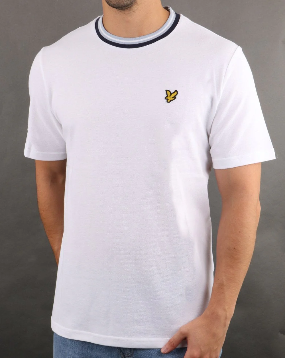 Lyle And Scott Multi Rib T-shirt White