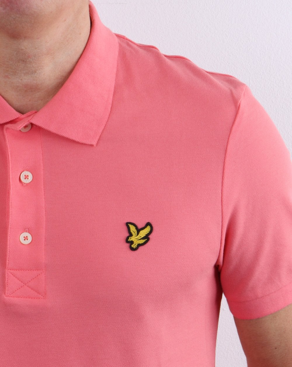 Lyle And Scott Polo Shirt Deep Pink - Image 2