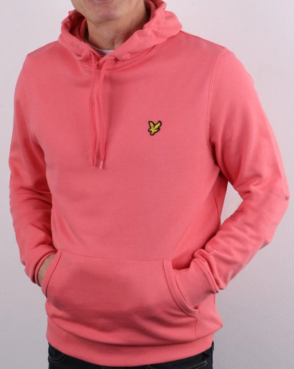 Lyle And Scott Pullover Hoodie Coral Pink - Image 2