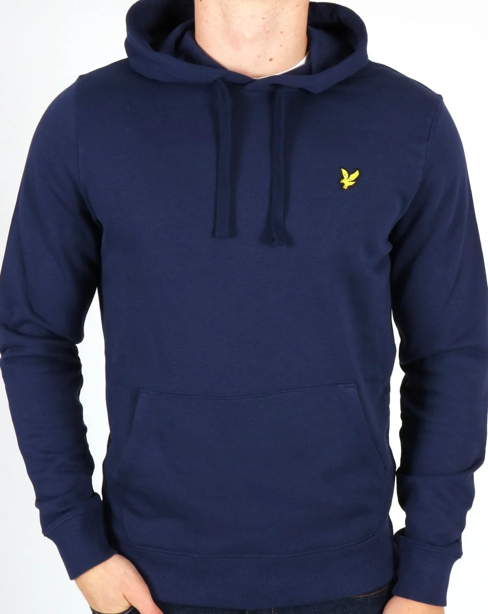 Lyle And Scott Pullover Hoodie Navy - Image 4