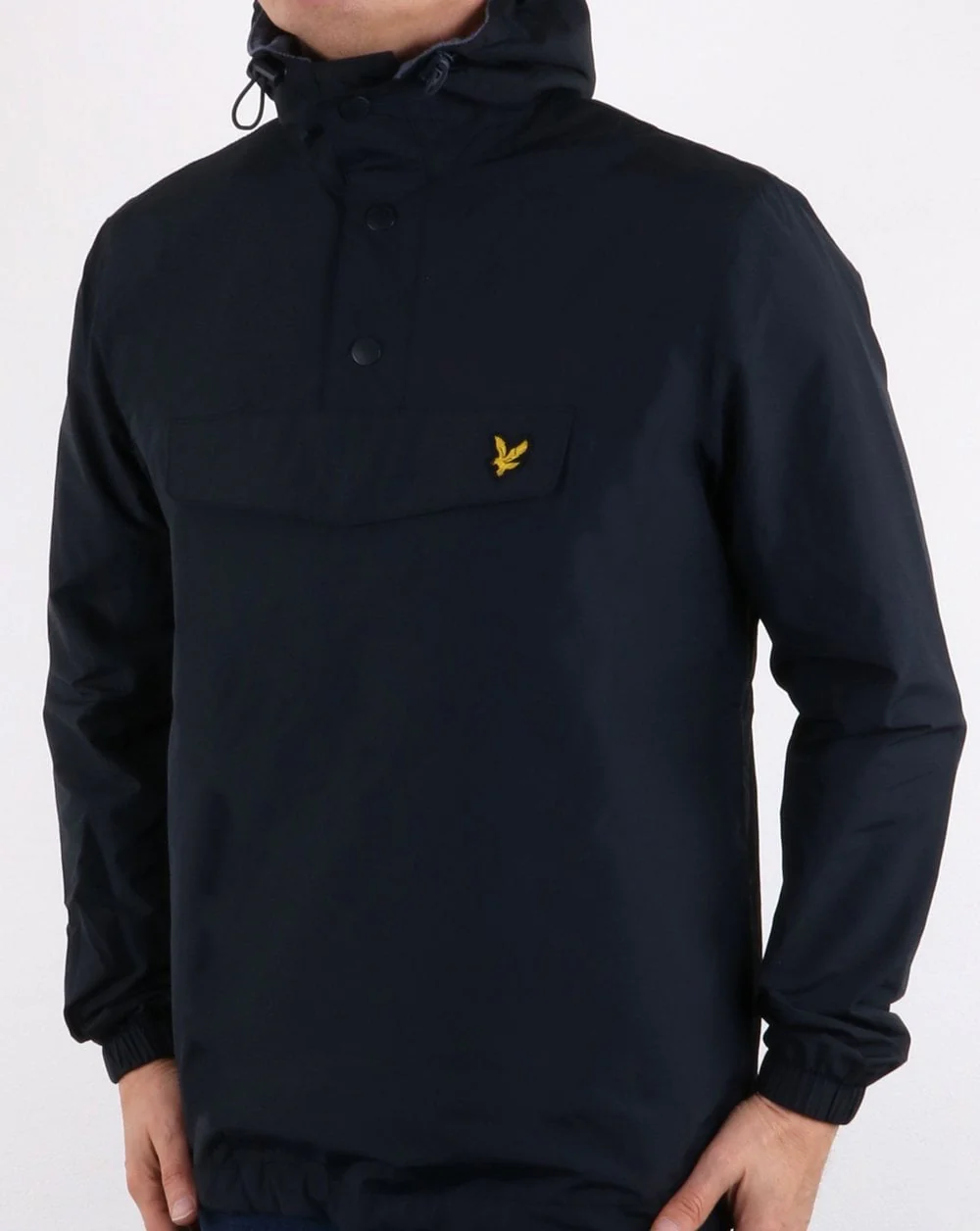 Lyle And Scott Quarter Zip Pocket Jacket Navy - Image 2