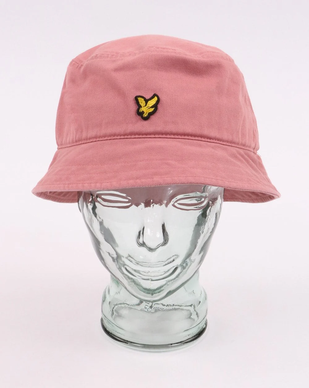 Lyle And Scott Washed Twill Bucket Hat Pink Shadow - Image 3