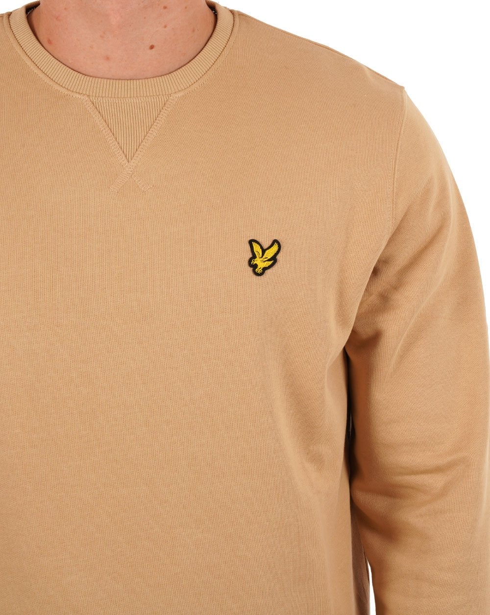 Lyle & Scott Crew Neck Sweatshirt Biscuit - Image 2