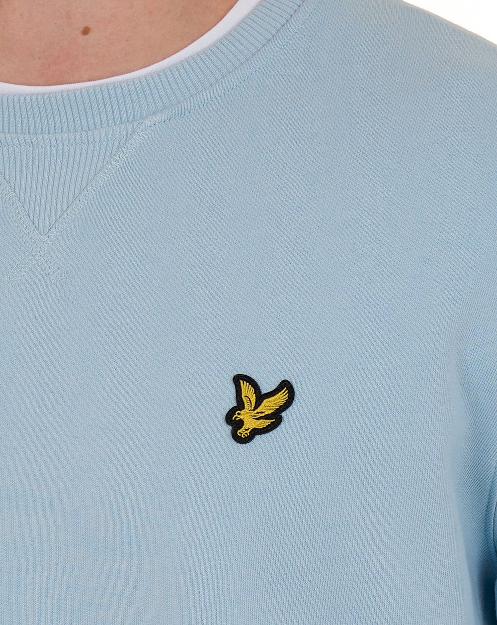Lyle & Scott Crew Neck Sweatshirt Opal Blue - Image 4
