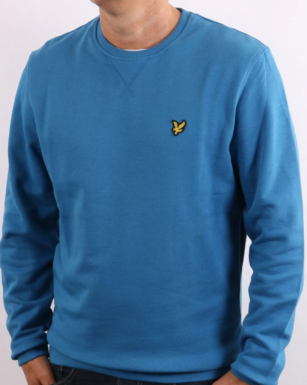 Lyle & Scott Crew Neck Sweatshirt Yale Blue