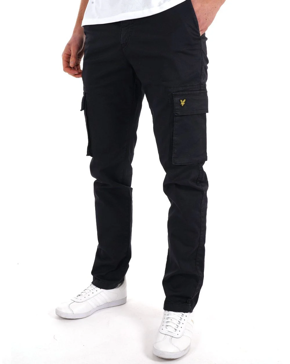 Lyle & Scott Main Road Cargo Trousers Dark Navy - Image 2