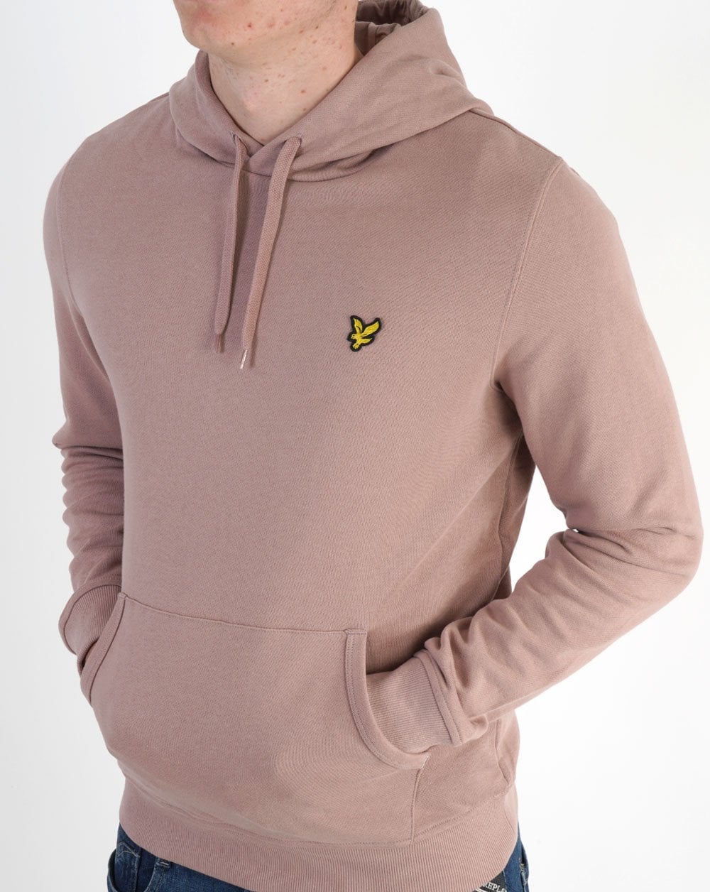 Lyle & Scott Pullover Hoodie Mauve Dusk - Image 4