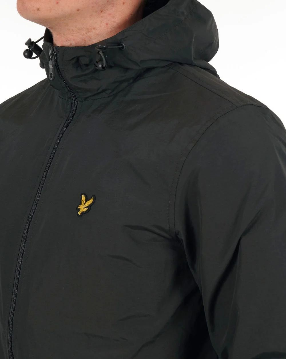 Lyle & Scott Zip Through Hooded Jacket Gunmetal - Image 2