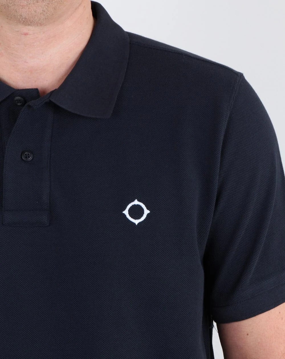 Ma.strum Pique Icon Polo Shirt Dark Navy - Image 2