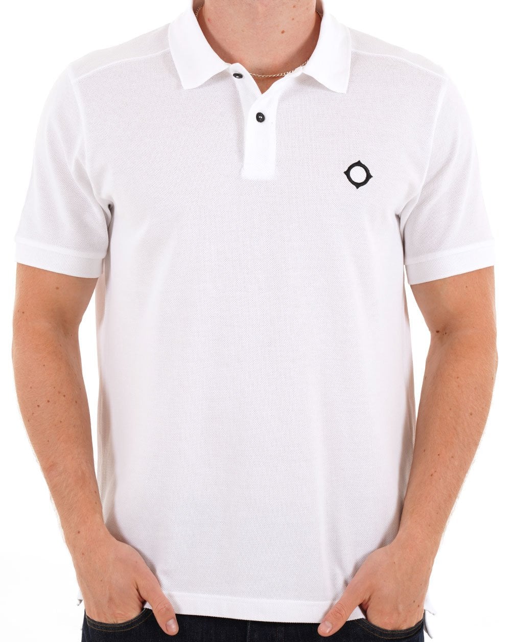 Ma.strum Pique Polo Optic White - Image 3