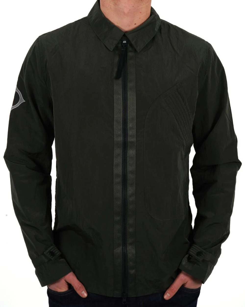 MA.STRUM Rivet Overshirt Oil Slick