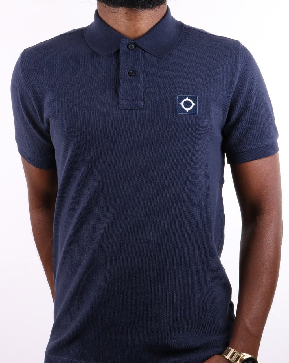 Ma.strum Ss Pique Polo True Navy - Image 2