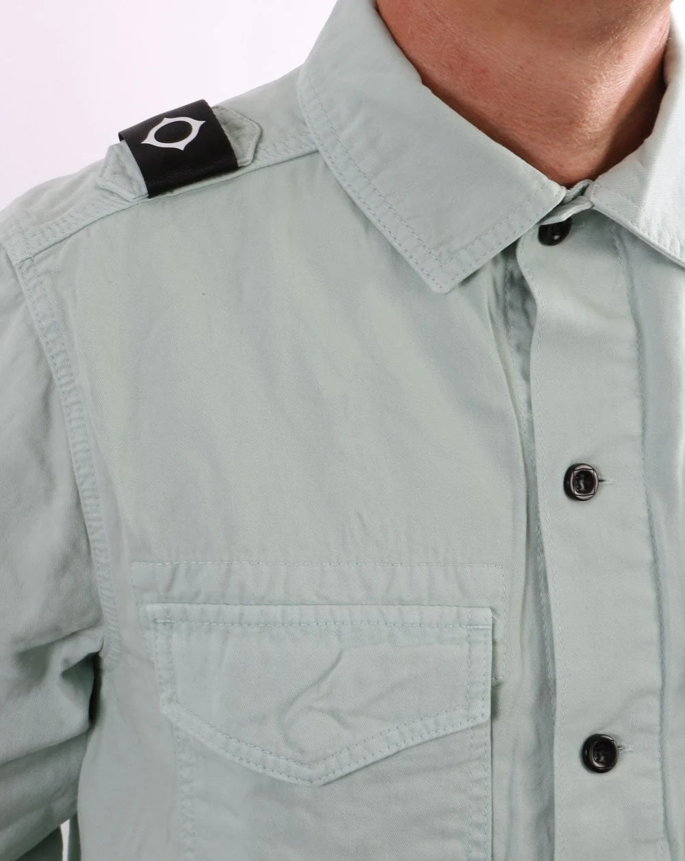 Ma.strum Two Pocket Gd Overshirt Mist Green - Image 2