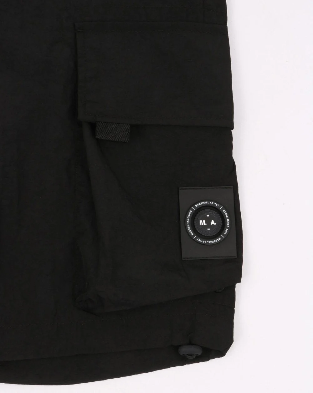 Marshall Artist Cargo Dye Shorts Black - Image 2