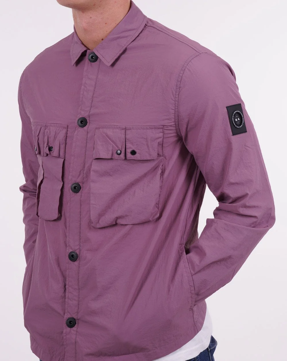 Marshall Artist Compacta Quinto Overshirt Berry - Image 3
