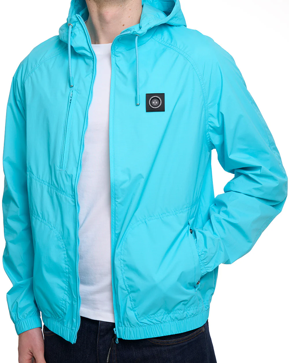 Marshall Artist Fairfax Hooded Jacket Cyan - Image 2