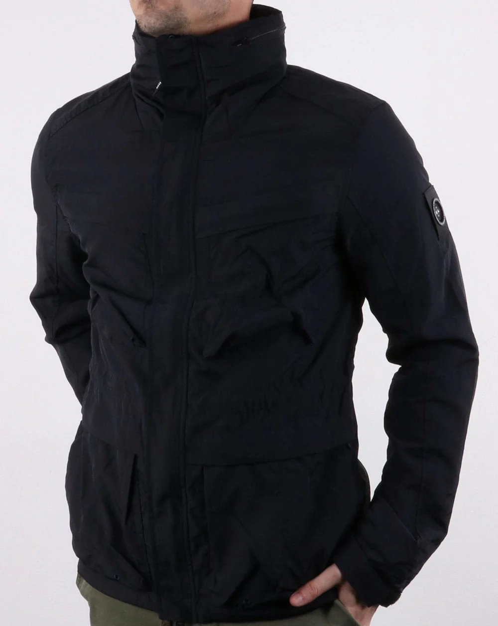 Marshall Artist Garment Dyed Field Jacket Navy