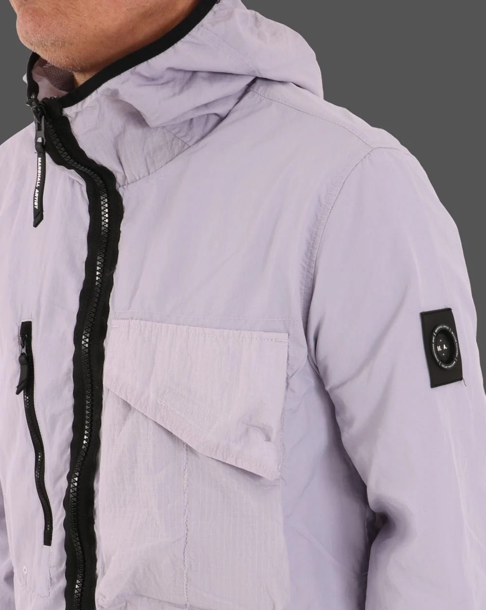 Marshall Artist GD Hooded Overshirt Soft Violet - Image 5