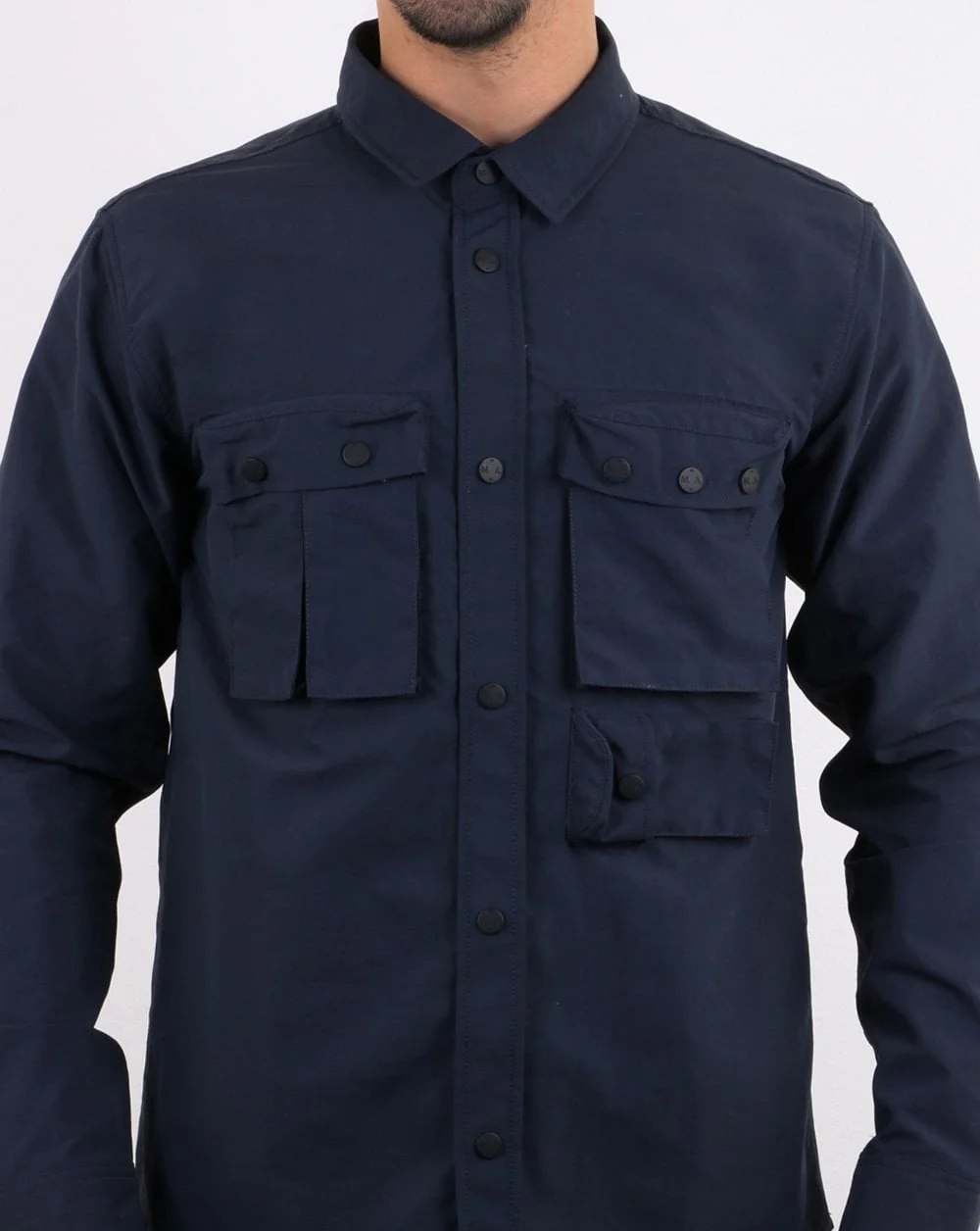 Marshall Artist Hiking Overshirt Navy - Image 3