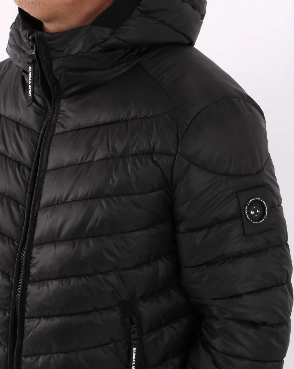 Marshall Artist Lightweight Paninaro Bubble Jacket Black - Image 2