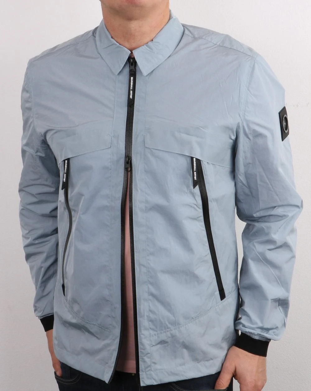 Marshall Artist Molecular Kita Overshirt Silver Grey - Image 3