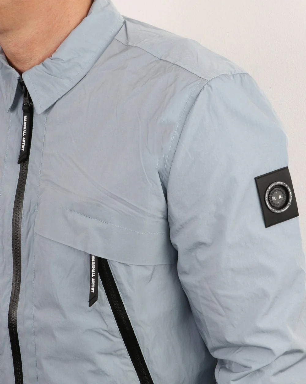 Marshall Artist Molecular Kita Overshirt Silver Grey - Image 4