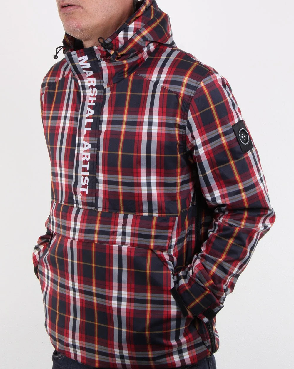 Marshall Artist Ripstock Half Zip Jacket Multicheck - Image 3