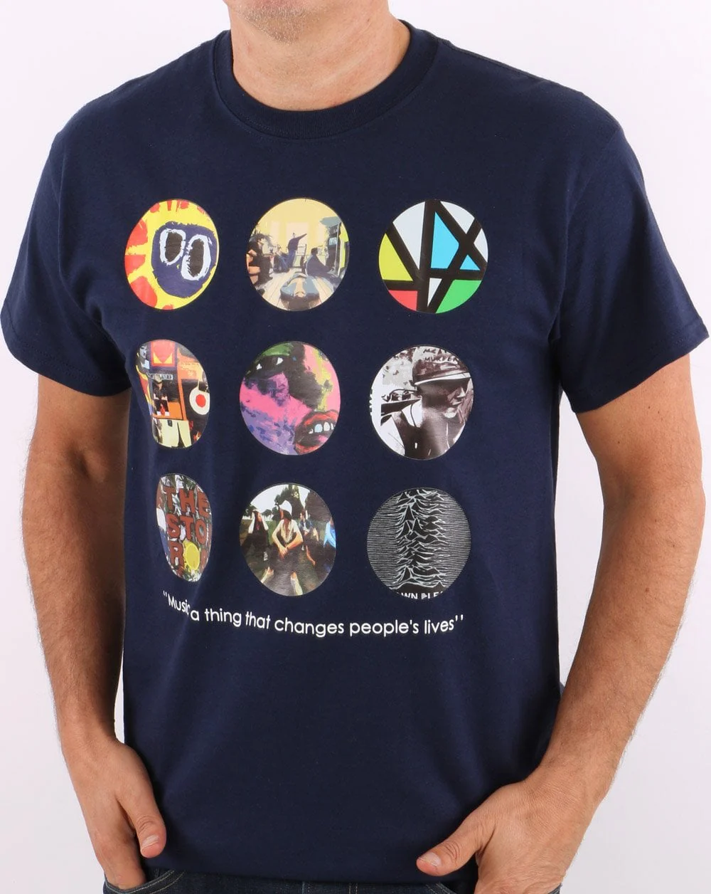 Music Life T-Shirt Navy - Image 3