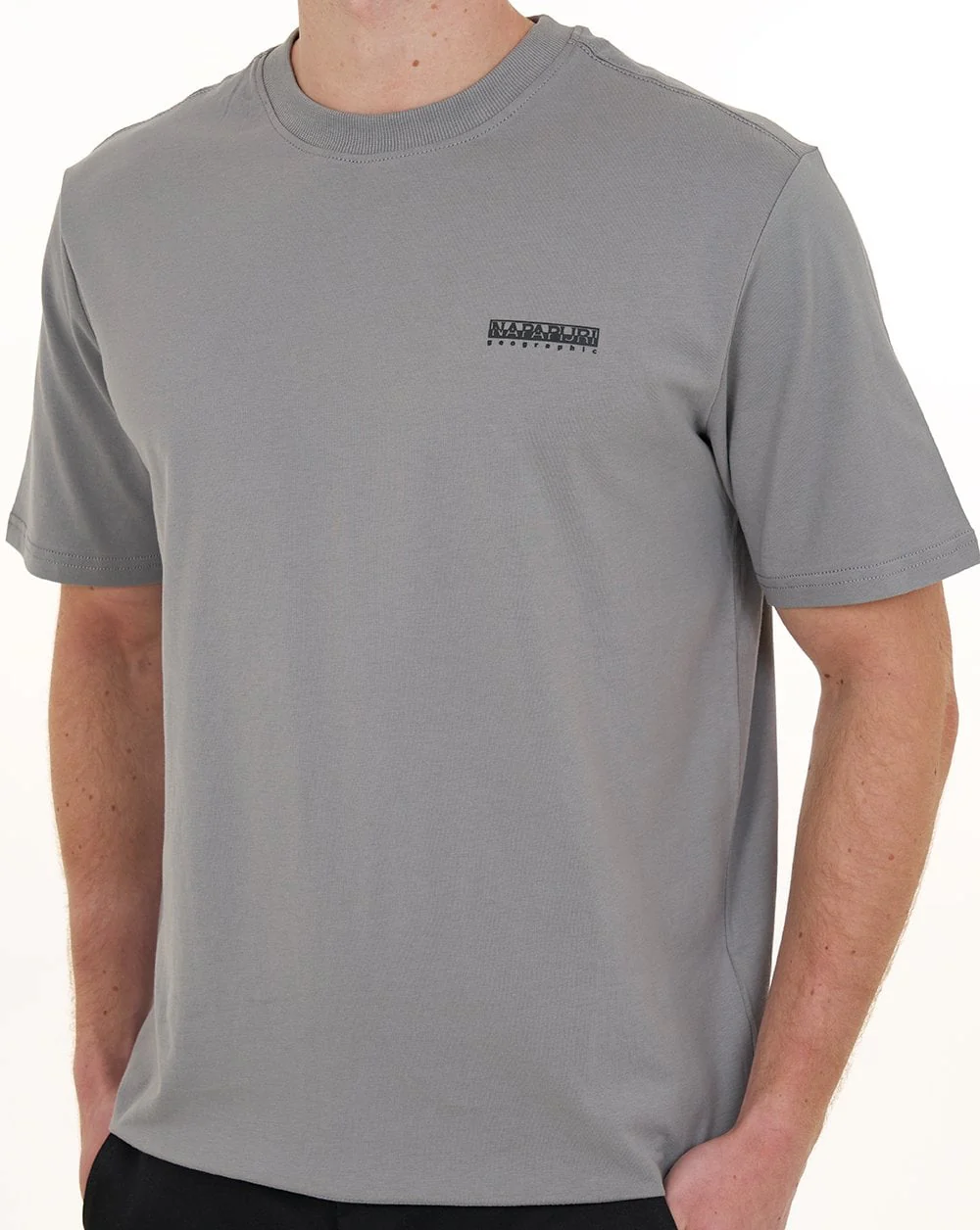 Napapijri Small Box T Shirt Shark Skin - Image 3