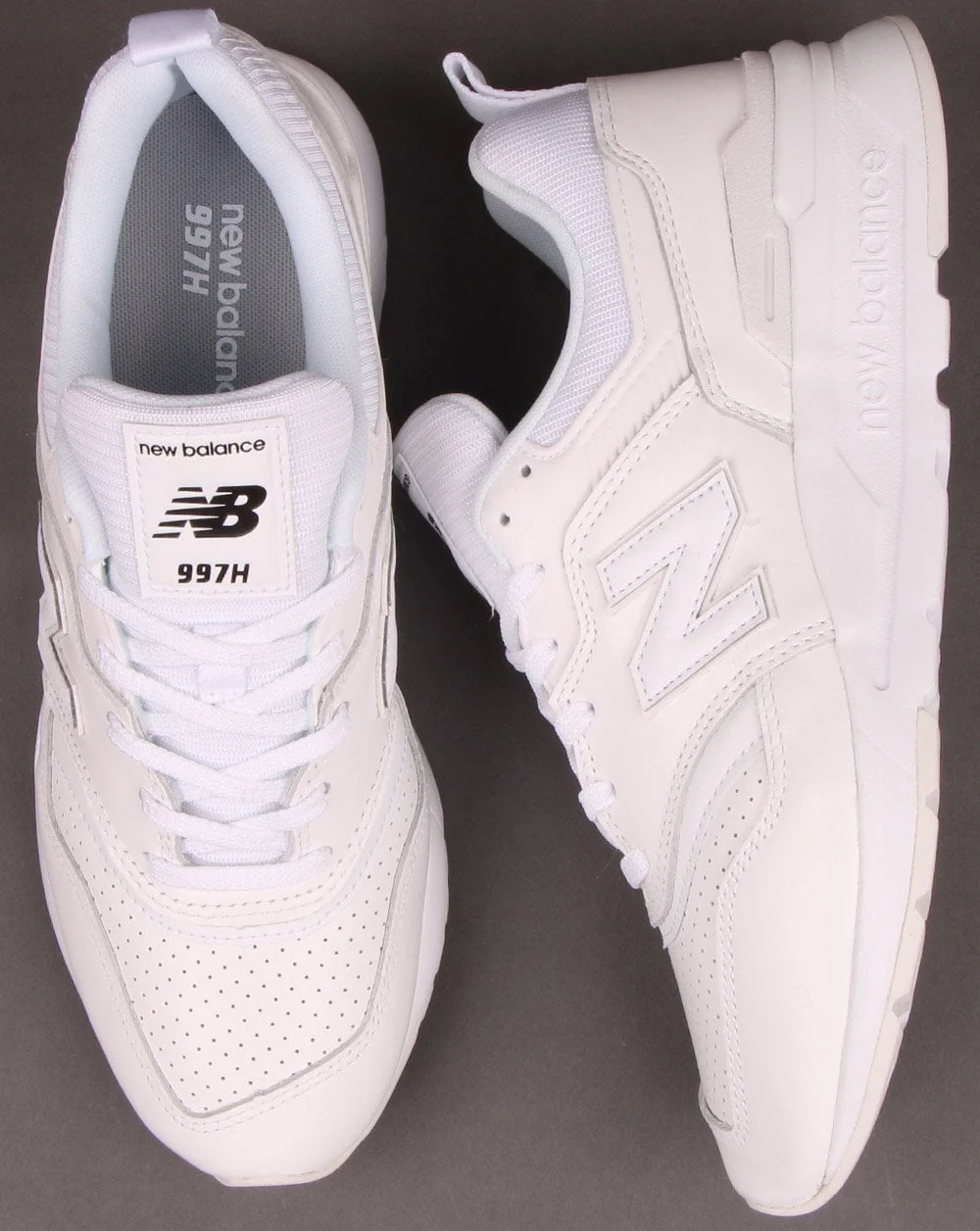 New Balance 997 Leather Trainers White - Image 2