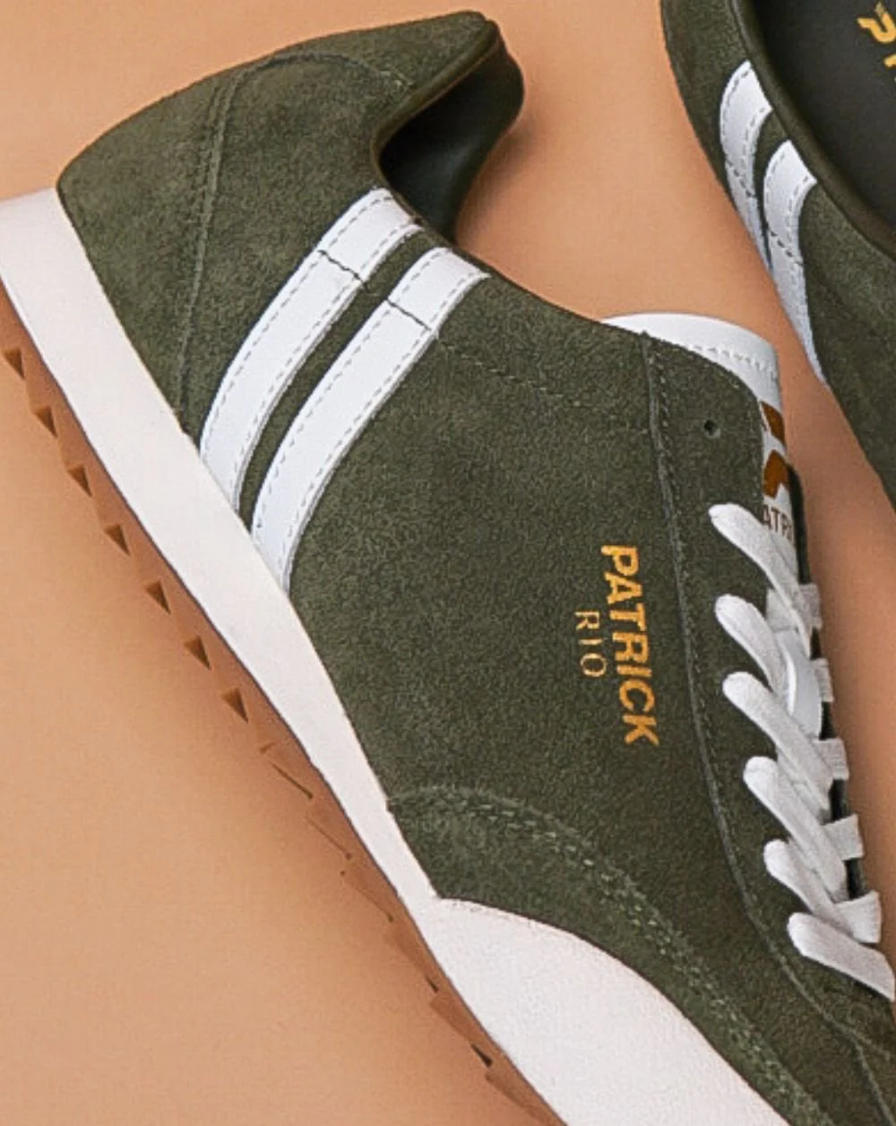 Patrick Rio Trainers Olive Green - Image 3