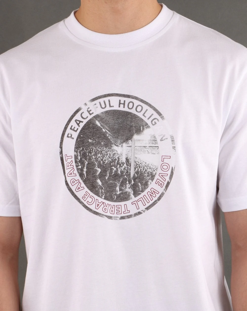 Peaceful Hooligan Love T-shirt White - Image 3