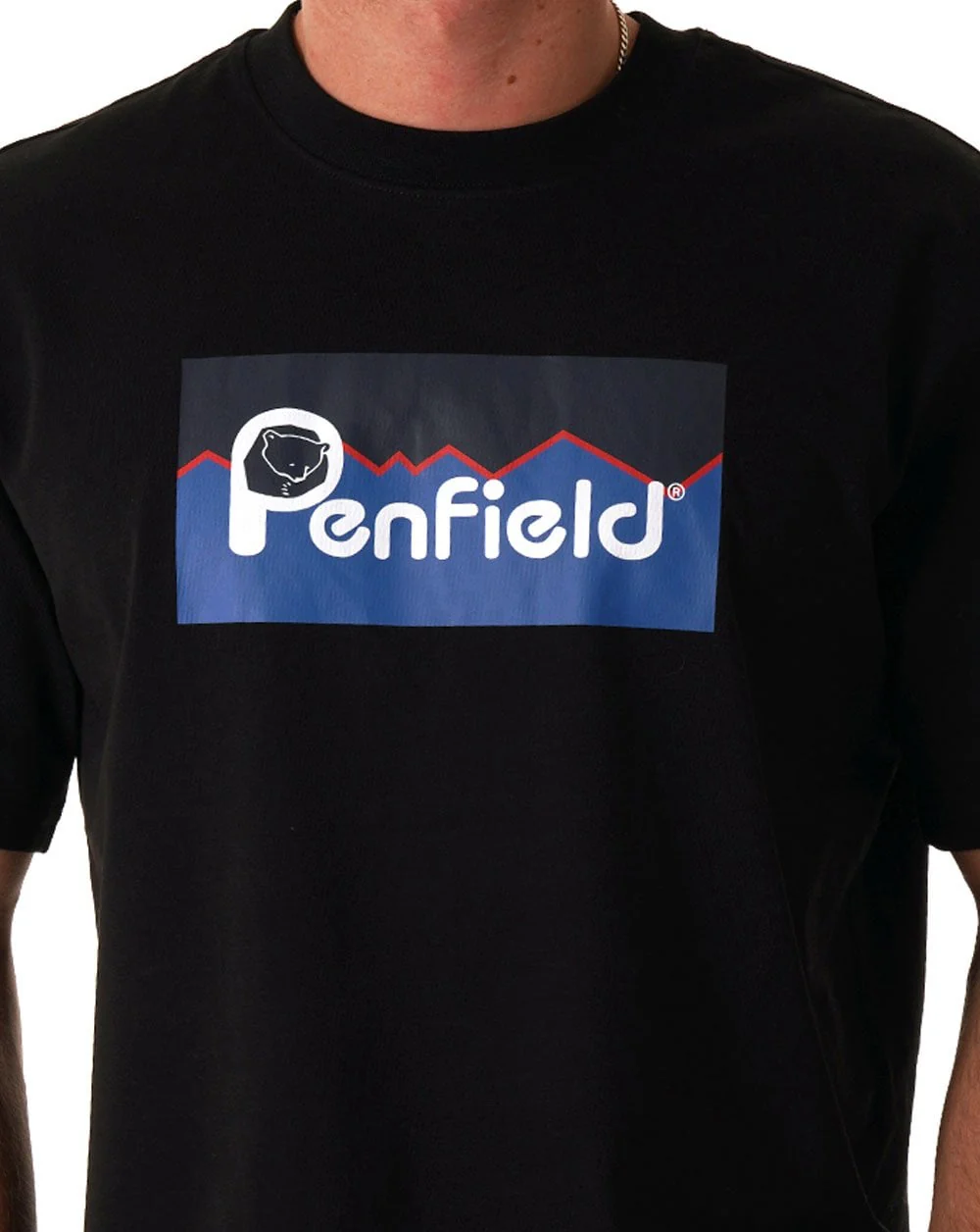 Penfield Original Large Logo T Shirt Black - Image 2