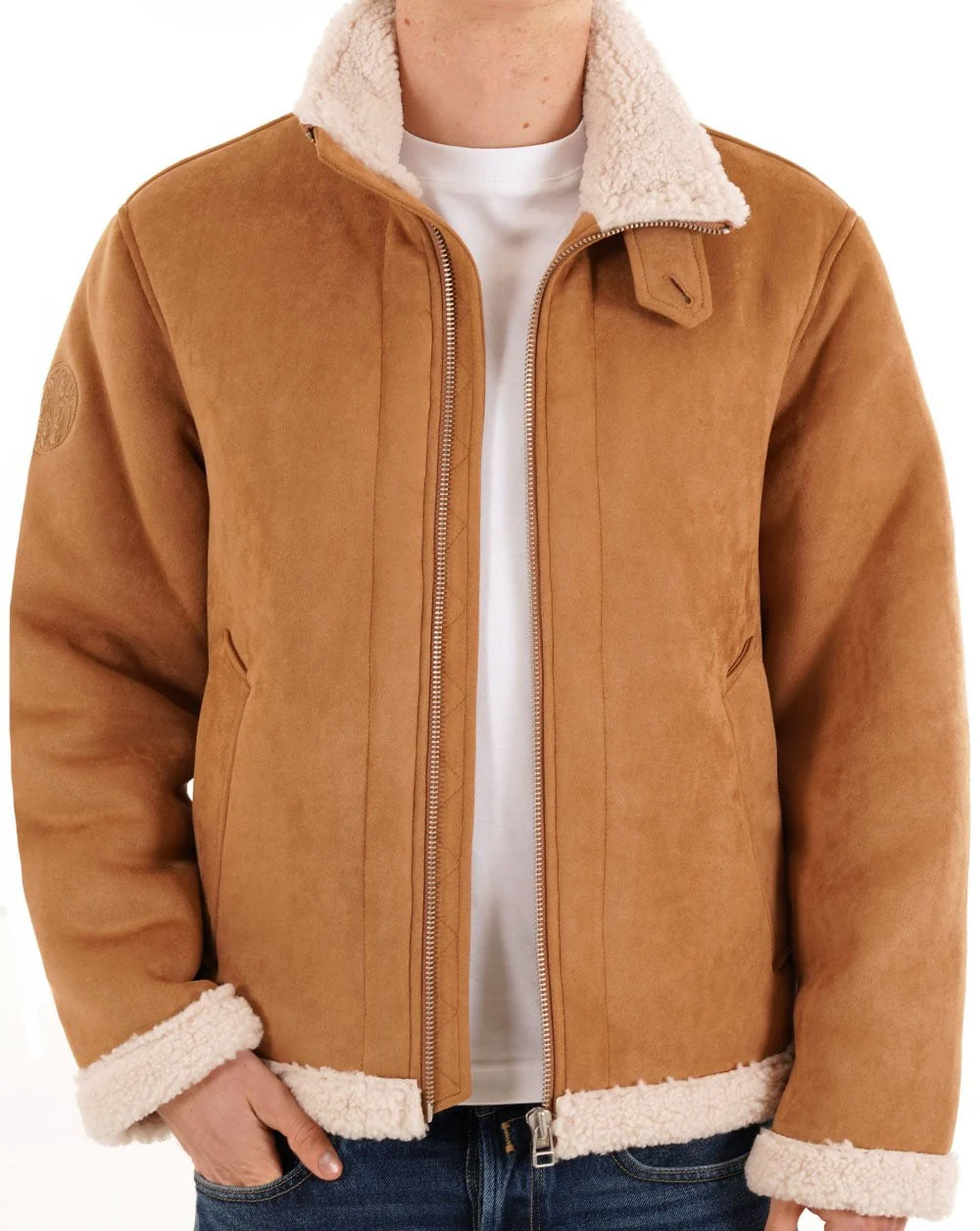 Pretty Green Ashcroft Flight Jacket Taupe - Image 3