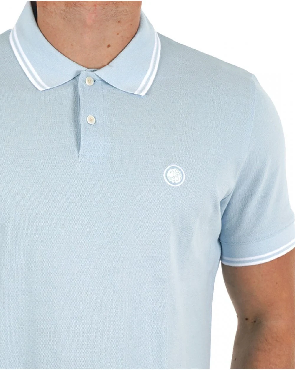 Pretty Green Barton Polo Shirt Light Blue - Image 2
