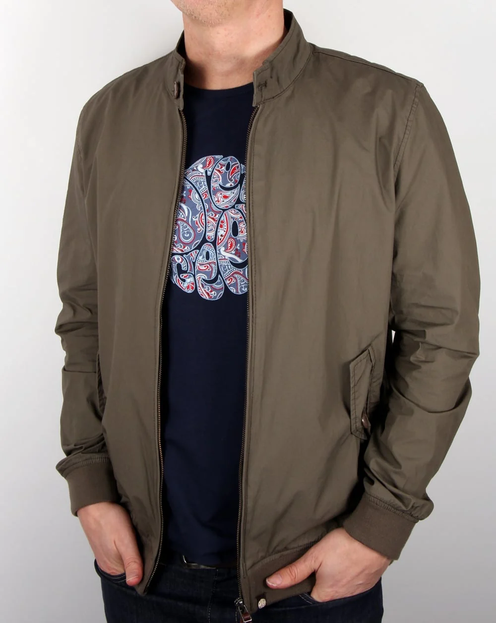 Pretty Green Dalton Harrington Khaki - Image 2