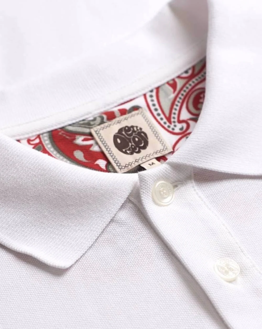 Pretty Green Hartford Polo Shirt White - Image 3