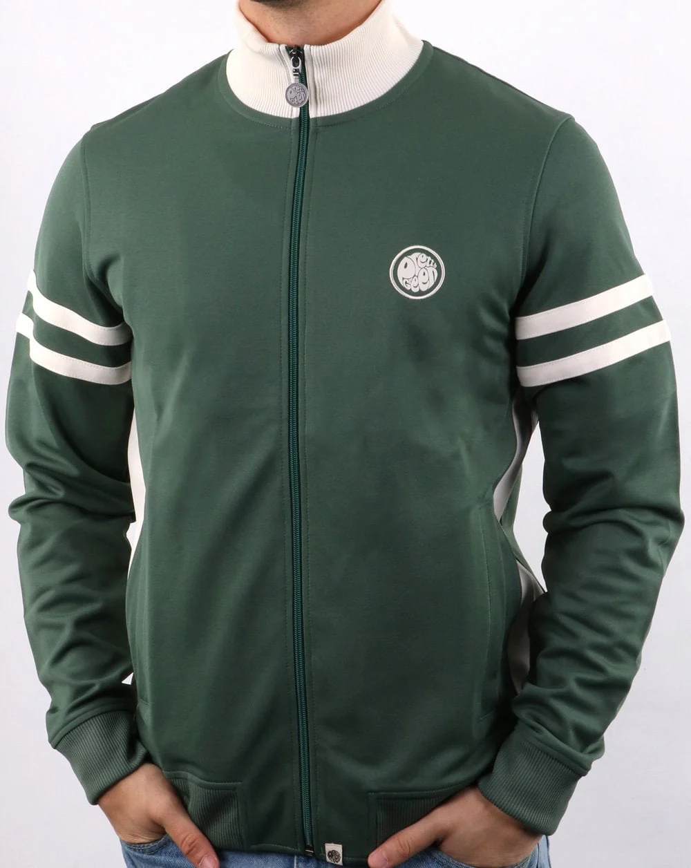 Pretty Green Hawkins Track Top Green - Image 2