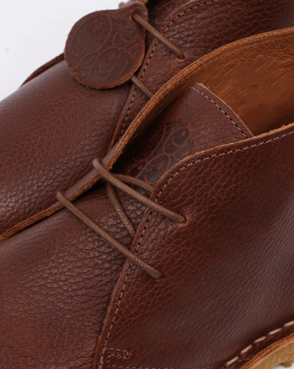 Pretty Green Leather Desert Boot Tan - Image 4
