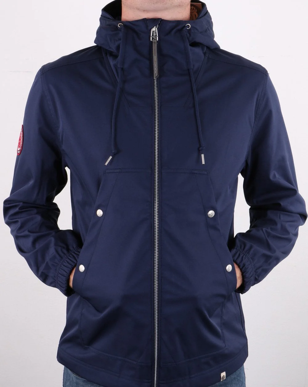 Pretty Green Likeminded Soft Shell Jacket Navy - Image 3