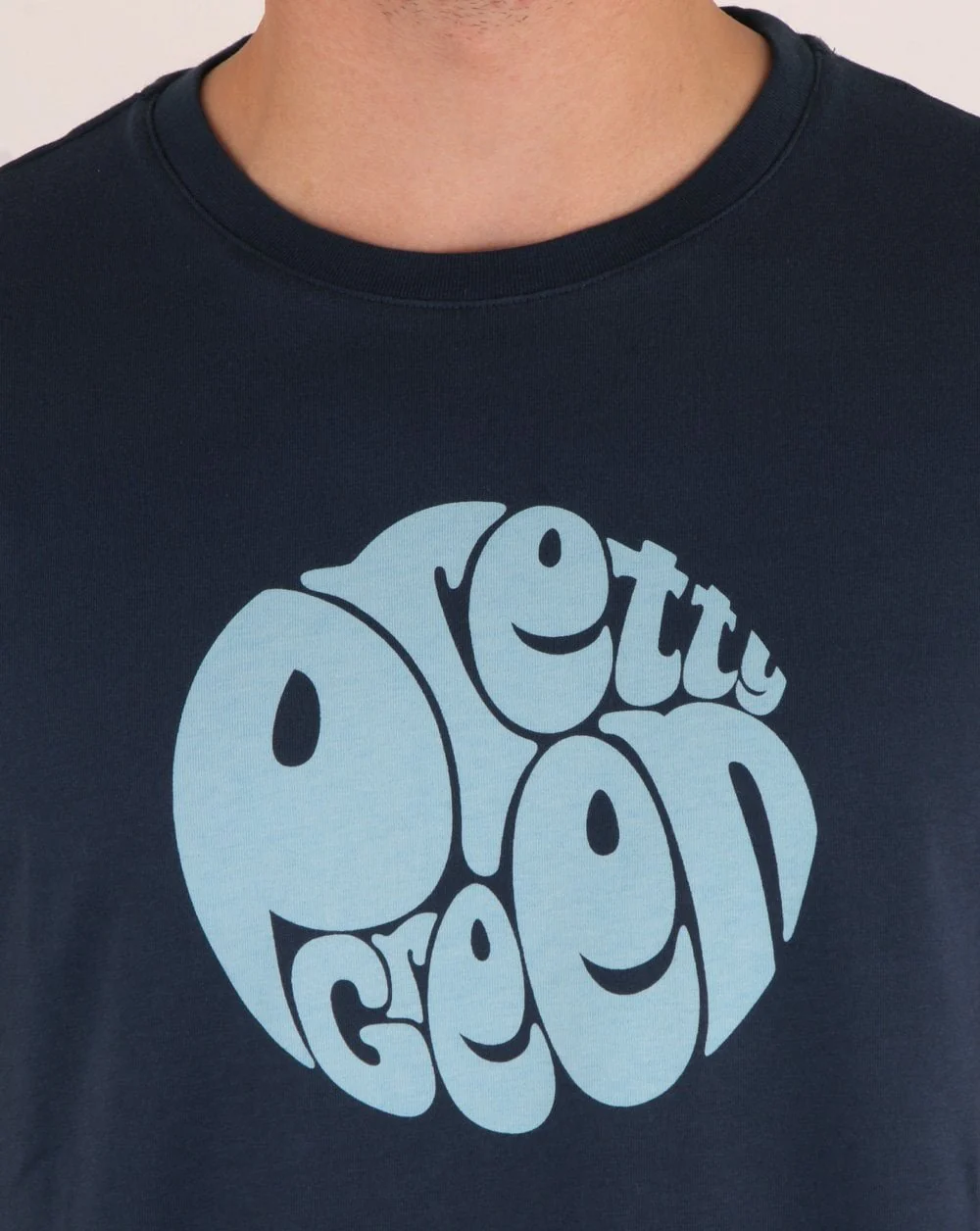 Pretty Green Logo T-shirt Navy - Image 3