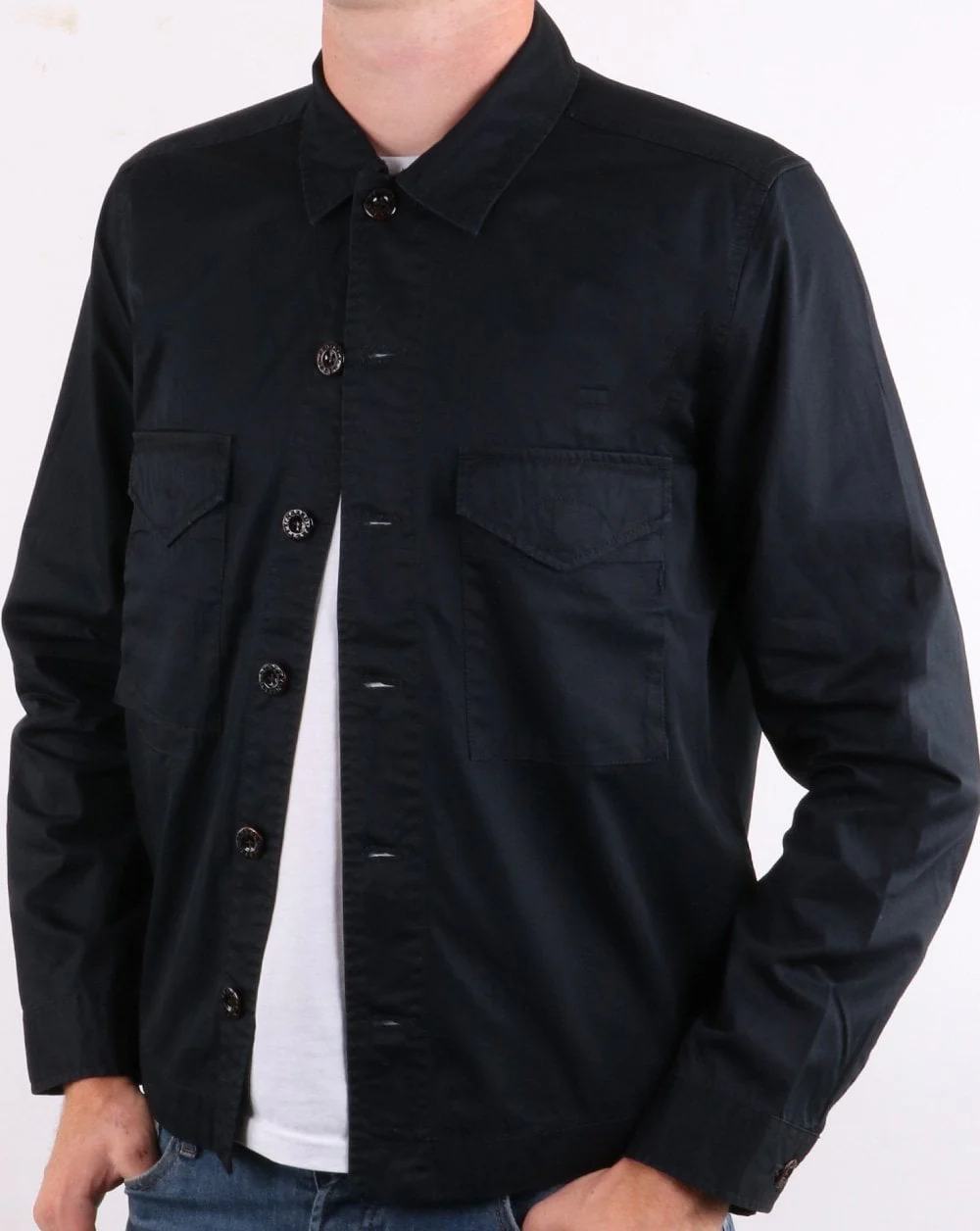 Pretty Green Overshirt Black - Image 2