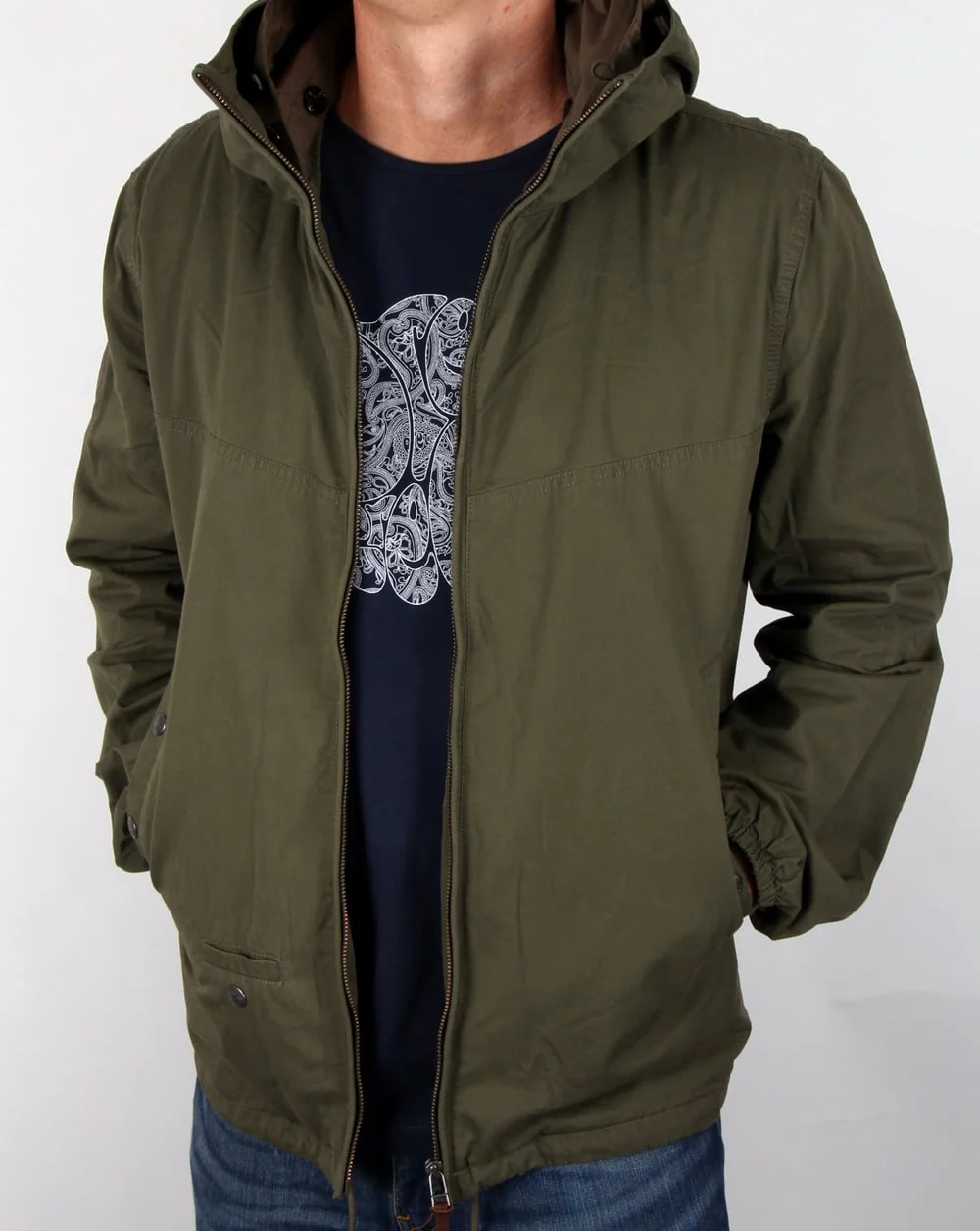 Pretty Green Sevenoaks Jacket Khaki - Image 2